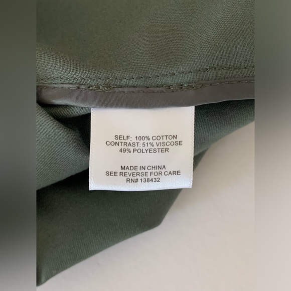 ModCloth Womens 1X Army Green Jacket Military Utility Waist Adjustable Aztec - Picture 4 of 9